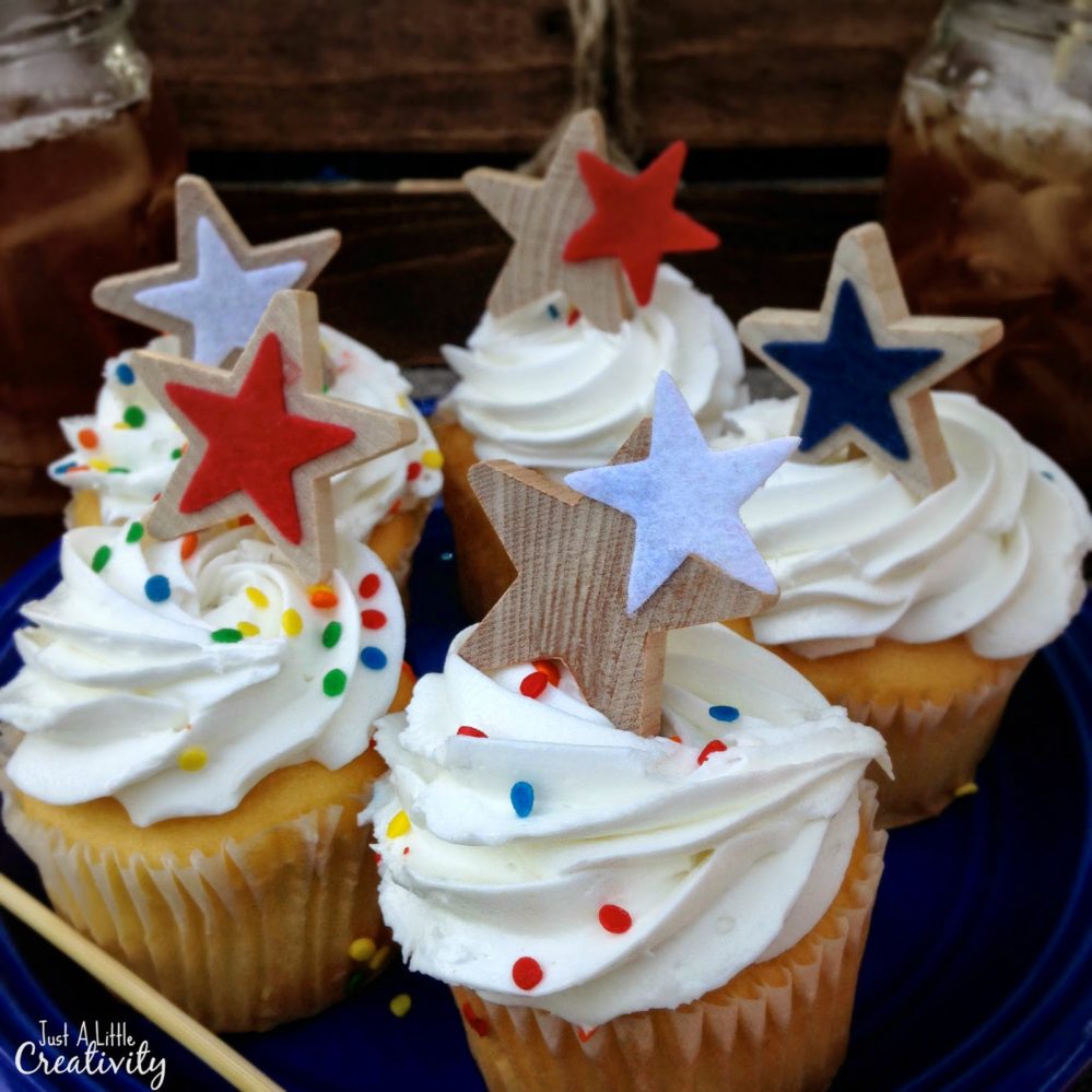 DIY 4th of July Cupcake Toppers