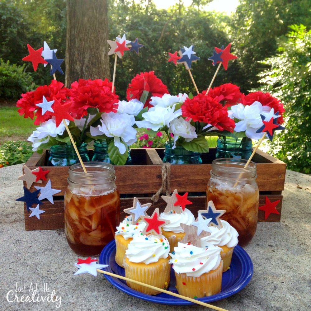 Patriotic table decor Create Fabulous 4th of July Party Decor in Under an Hour