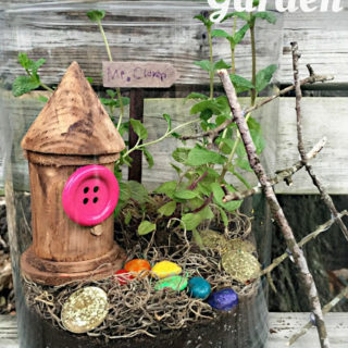 DIY Leprechaun Garden terrarium