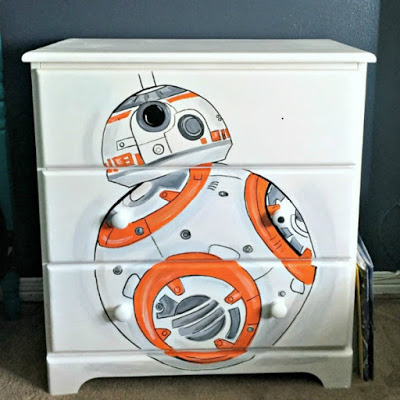 how to paint Star Wars BB8