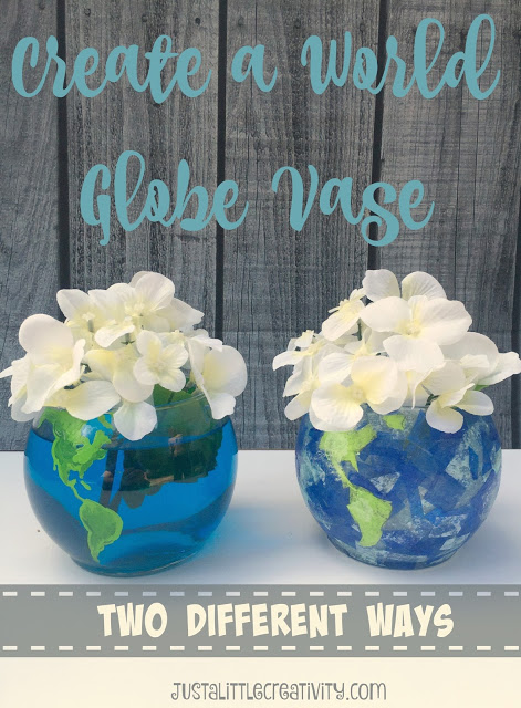 make your own globe vase