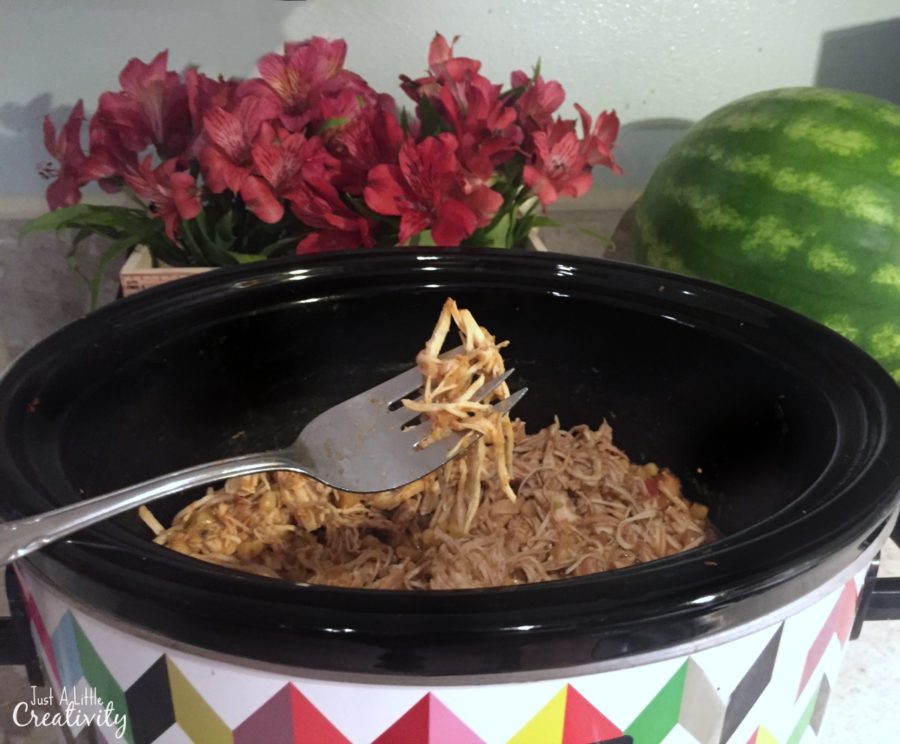 shredded chicken in crock pot