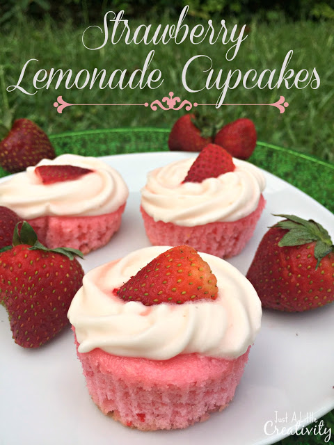 Strawberry Lemonade Cupcakes