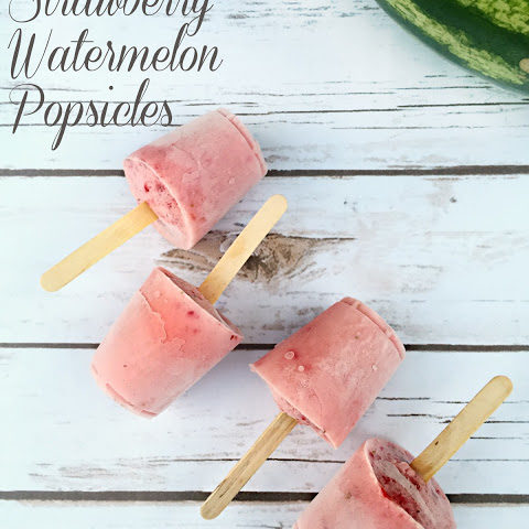 Strawberry Watermelon Popsicles 