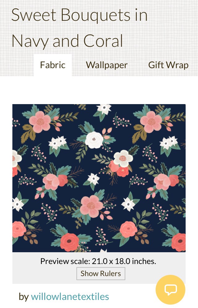 spoonflower floral pattern