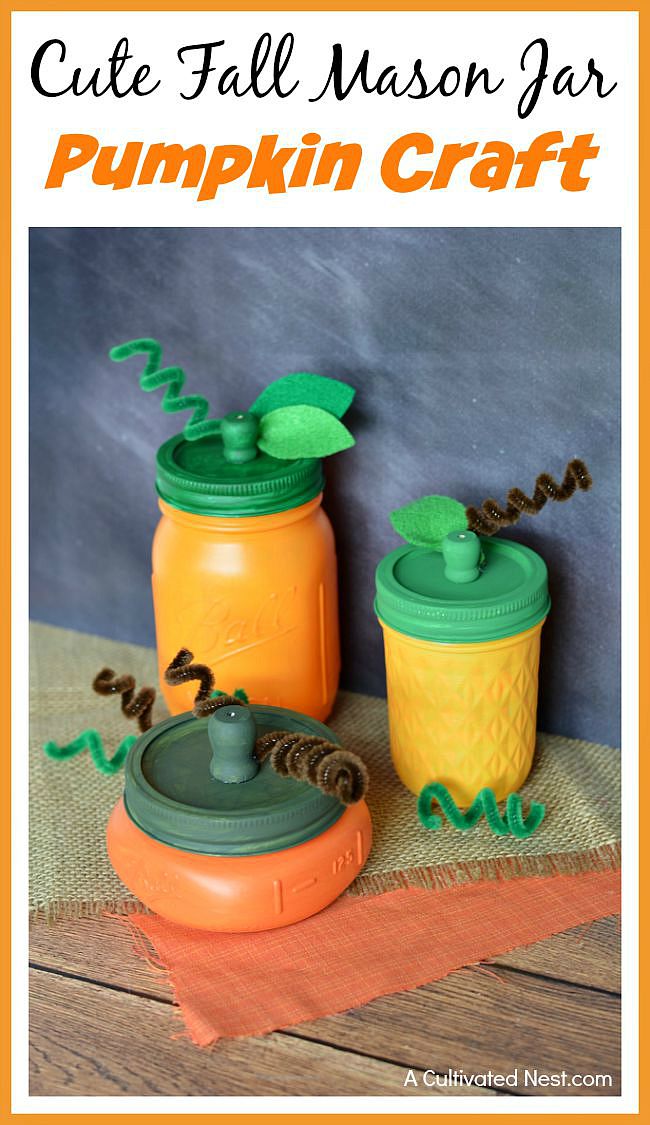 easy-and-cute-fall-mason-jar-pumpkin-craft