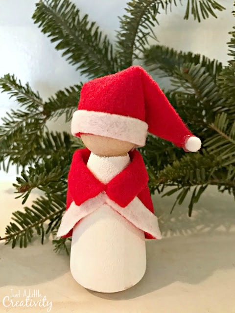 DIY Mrs Claus Waldorf doll