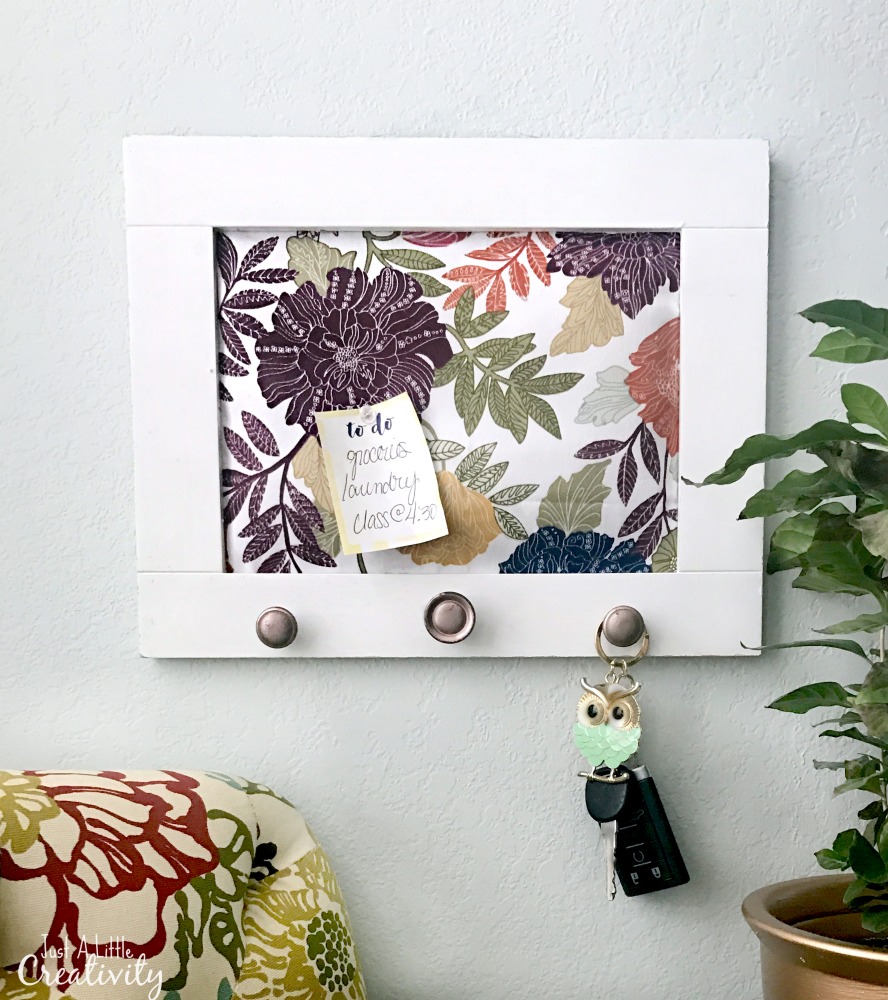 crafty destash challenge memo board from cabinet door