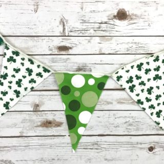 St Patrick's Day bunting banner DIY