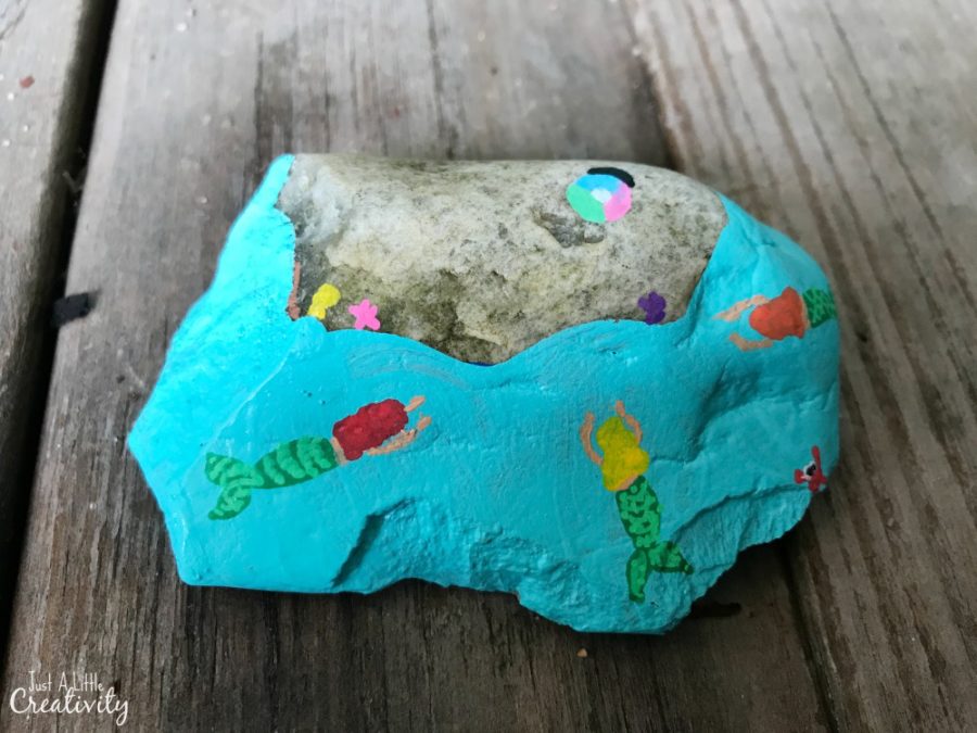 Painted Mermaid Rock