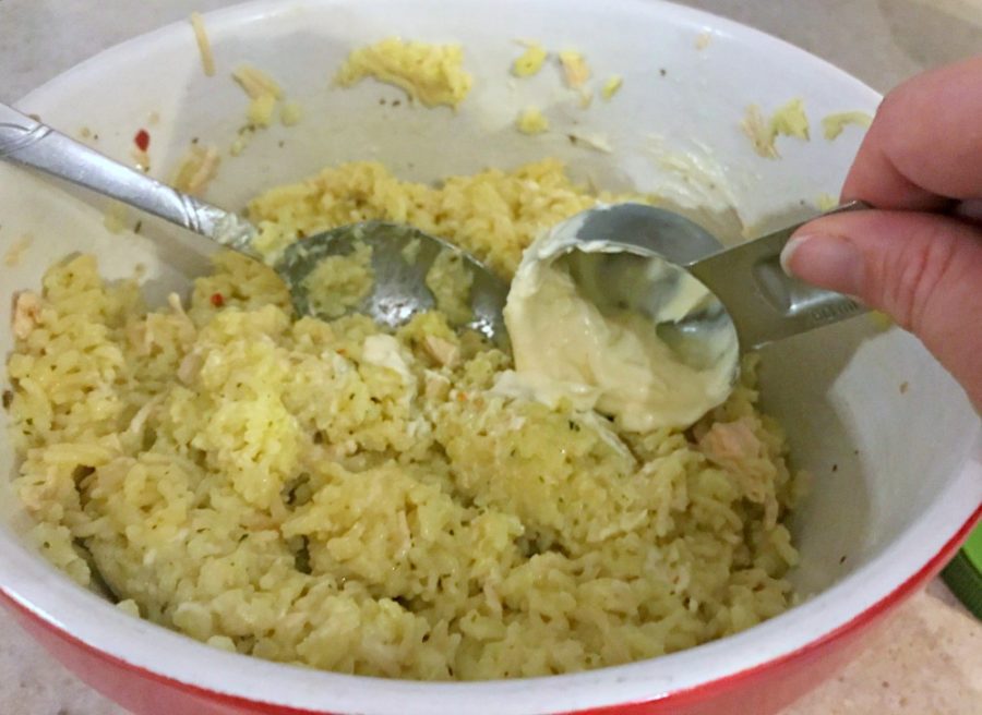 stir in mayo