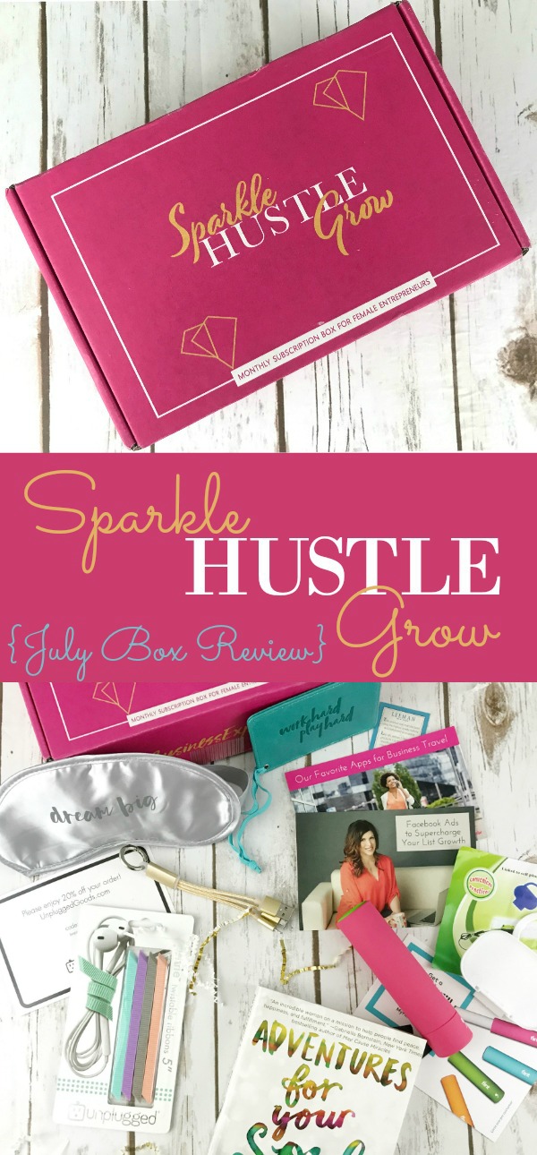 July Sparkle Hustle Grow Subscription Box Review