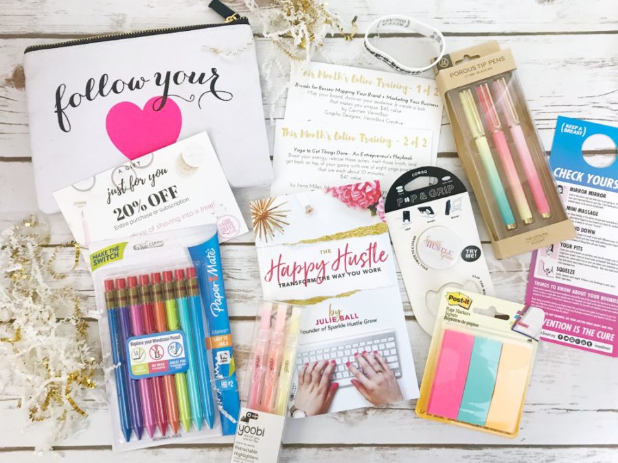 October Sparkle Hustle Grow subscription box