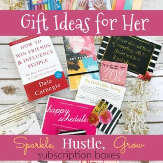 Sparkle Hustle Grow subscription box gift ideas for her