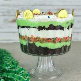 St Patricks Day Rainbow Trifle Dessert Recipe