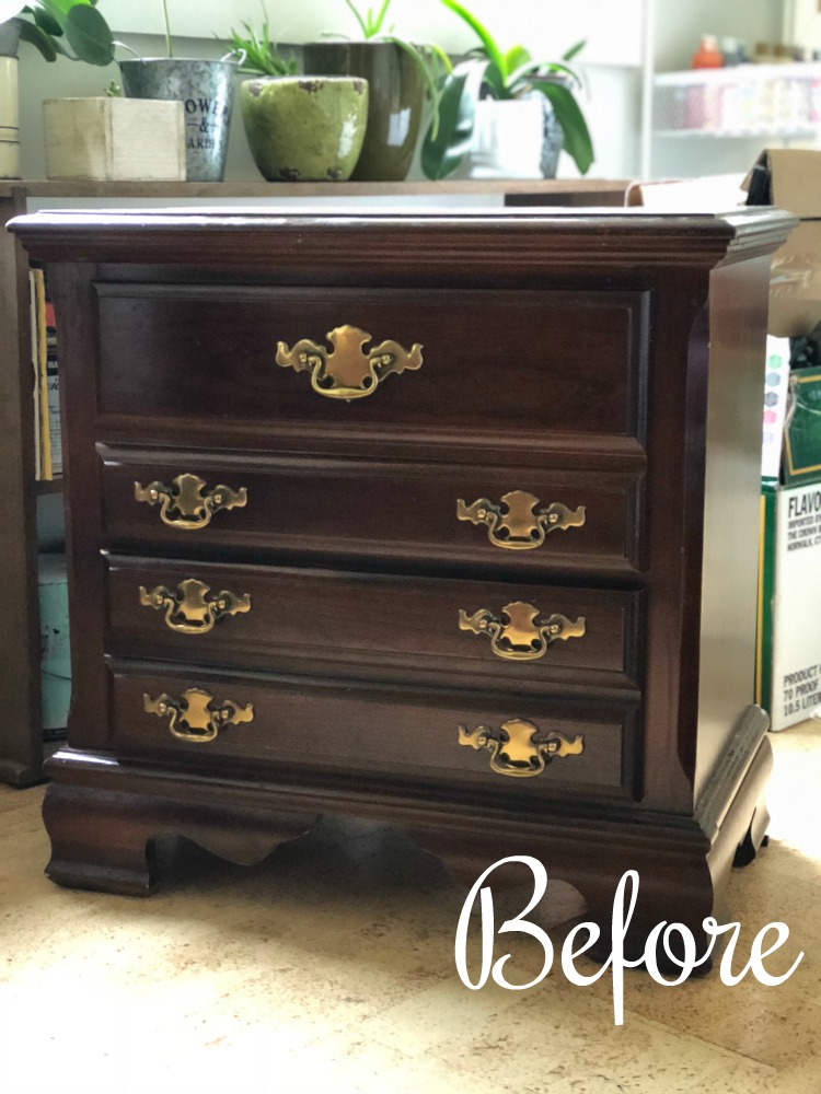 farmhouse dresser before makeover