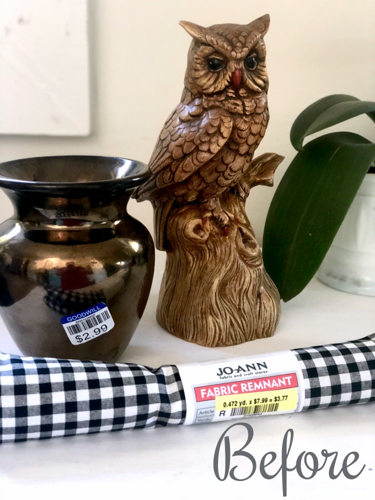 owl buffalo check fabric