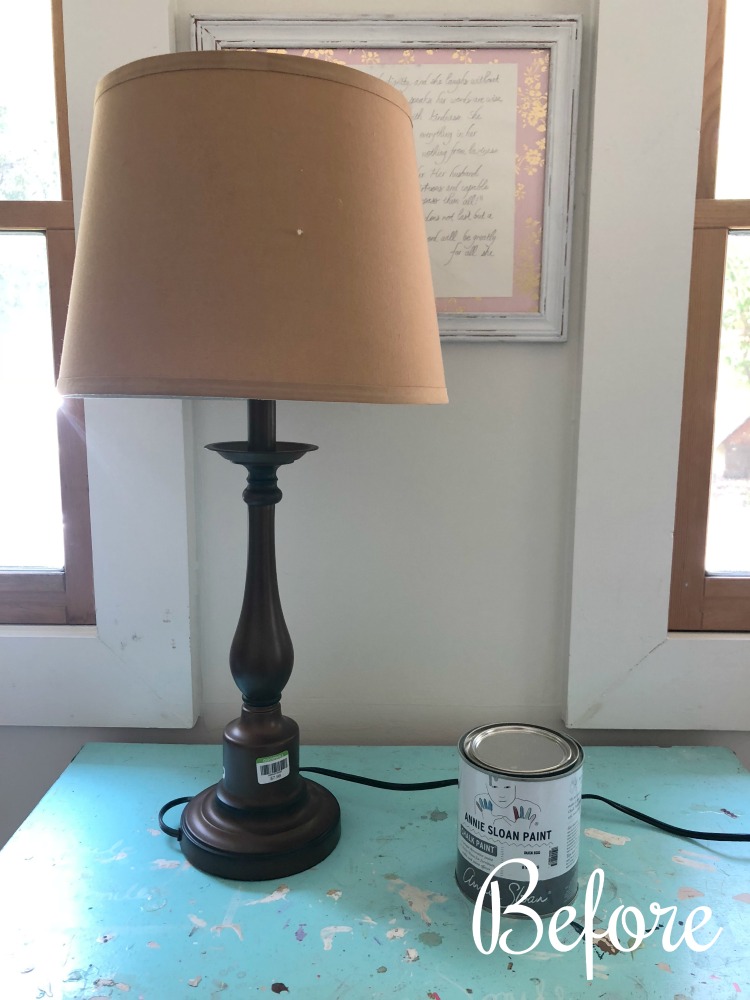 ugly thrift store lamp