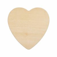 Wood Heart 8-1/2 Inch, Unfinished Wooden Heart Cutout Shape, Wooden Hearts (8-1/2” Wide x 1/8” Thick) - Bag of 10