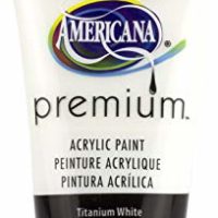 DecoArt Titanium White Americana Premium Acrylic Paint Tube 2.5oz